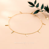 Simple And Colorless Small Strip Colored Gold Feet – Thoughtful Gifts — 3