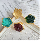 Hand Burning Carved Rose Glass Ring – Meaningful Gifts — 2