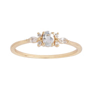 Women's Sky Blue Topaz Sweet Ring – Gifts for Her — 5