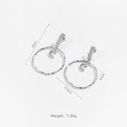 Fashion Premium Design Sense Earrings Circle Pendant – Stylish Gifts — 3