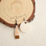 Acrylic Teacher's Day Brush Palette Earrings – Beauty Gifts — 3