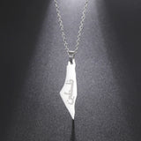 Titanium Steel Corrosion Israel Map Ancient Text – Jewelry Gift Ideas — 2