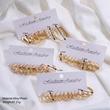 Women's Retro Artificial Pearl Earrings Suit – Gifts for Her — 5