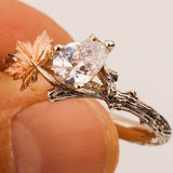 18K White Zircon Fashion Ring – Stylish Gifts — 4