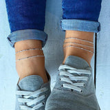 Stylish Simple And Versatile Anklets 5 Pieces Suit – Everyday Gifts — 6