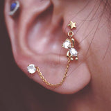 Cute Shiny Rhinestone Bear Tassel Earrings – Special Occasion Gifts — 5