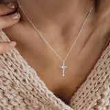 Cross Full Diamond Necklace Crown Rotatable – Jewelry Gift Ideas — 7