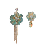 Asymmetric Flower Women Exaggerated Tassel Earrings – Gifts for Her — 3