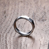 Men's All-match Rhombus 5.5MM Tungsten Steel Ring – Gifts for Him — 5