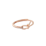Sterling Silver Knotted Ring Female Niche Original – Gifts for Her — 4