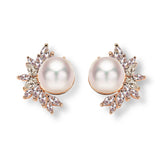 Premium Micro-Set Marquise Zircon Pearl Earrings – Useful Gifts — 6