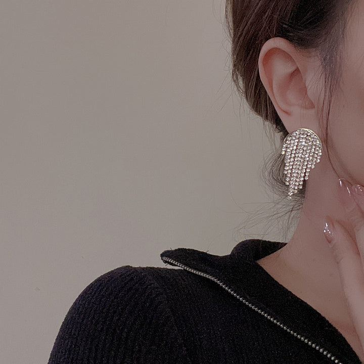 Fringed Vintage Sparkle Full Diamond Luxury Bridal – Thoughtful Gifts — 1