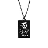 KPOP TWICE Member Signature Stainless Steel – Jewelry Gift Ideas — 6