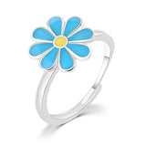 Creative Dripping Oil Flower Rotating Ring Women – Gifts for Her — 6