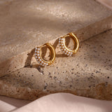 Women's Fashion Simple Stainless Steel Gold Pearl – Stylish Gifts — 5