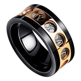 Personality Ring Titanium Steel Hip Hop Simplicity – Useful Gifts — 17