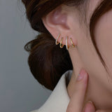 S925 Silver Needle Earrings New Style Luxurious – Stylish Gifts — 4