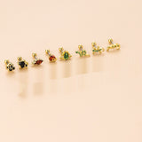 Colorful Zircon Gecko Snake-shaped Mini Animal Ear – Stylish Gifts — 5