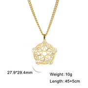 Fashion Simple Hollow Pentagram Necklace – Jewelry Gift Ideas — 10