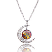Colorful Tree Of Life Glass Necklace For Women – Jewelry Gift Ideas — 6
