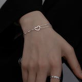 Women's Simple And Advanced Sterling Silver Heart – Jewelry Gift Ideas — 2