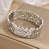 Creative Trend Wide Version Hollow Leaves Couples – Jewelry Gift Ideas — 11
