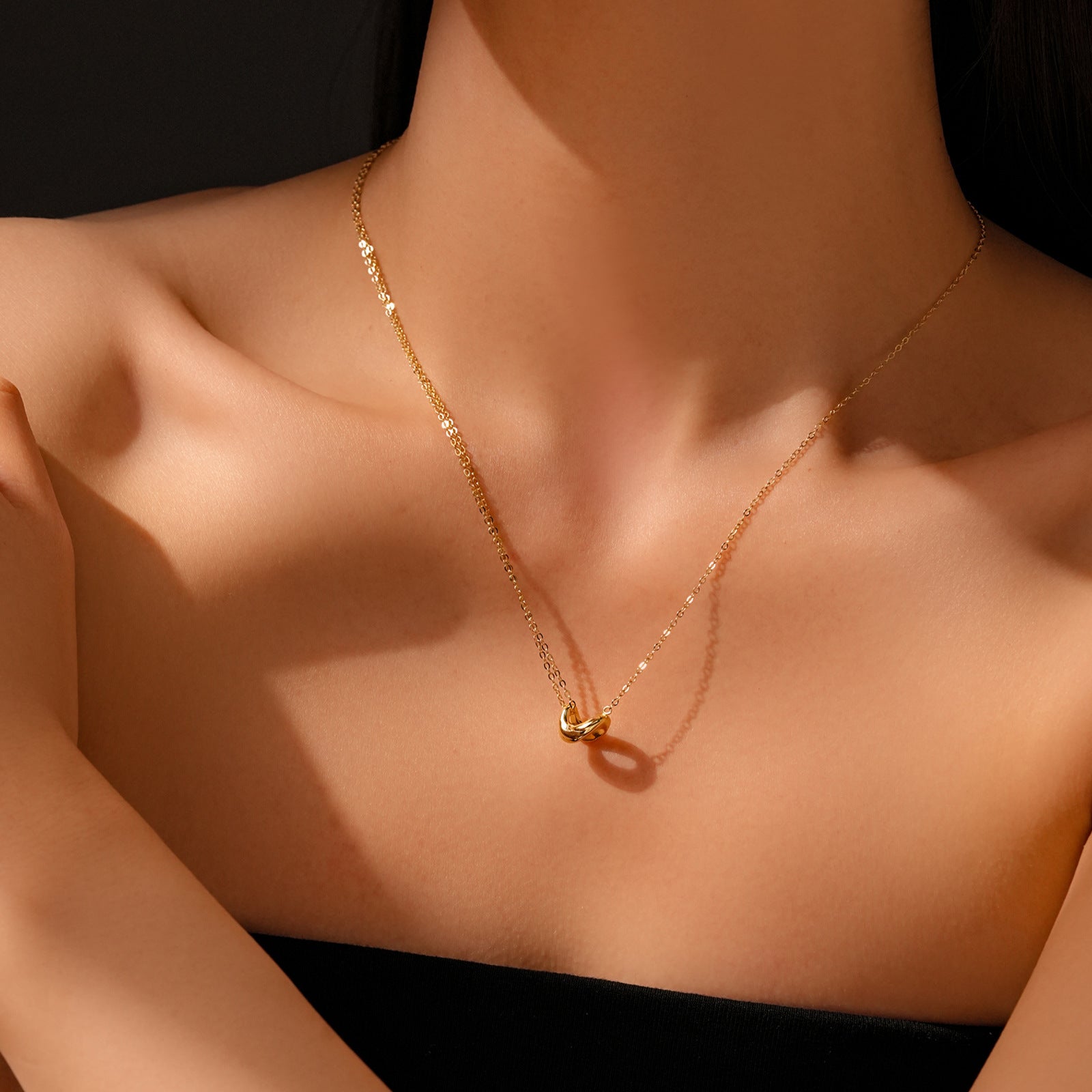 S925 Sterling Silver Jequirity Bean Necklace – Jewelry Gift Ideas — 1