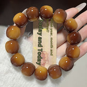 Rare Large Size White Jade Bodhi Root Bracelet – Jewelry Gift Ideas — 11