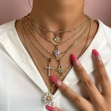 Multi-layer Heart Crystal Pendant Necklace – Jewelry Gift Ideas — 9