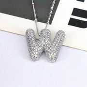 26 English Letter Necklace Female Copper Inlaid – Jewelry Gift Ideas — 6