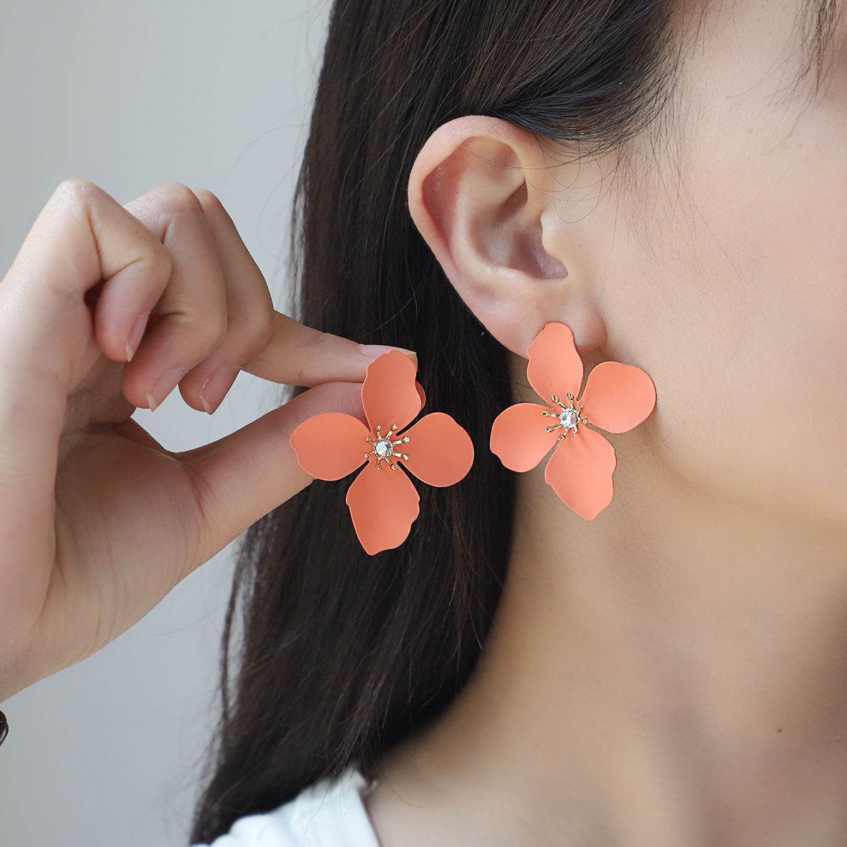 Colorful Flower Stud Earrings European And American – Thoughtful Gifts — 1