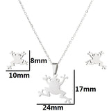Creative Mori Cartoon Frog Earrings Necklace – Jewelry Gift Ideas — 2