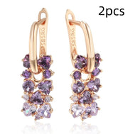 Women's Fashion Simple Geometric Square Zircon – Stylish Gifts — 2