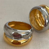 Graceful And Fashionable Classic Contrast Color Ring – Birthday Gifts — 1