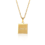 English Letter Plate Necklace For Male And Female – Jewelry Gift Ideas — 5