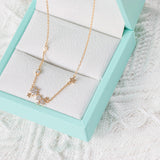 Silver Gilded Zircon Shiny Necklace – Jewelry Gift Ideas — 2