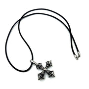 925 Silver Cross Vajra Pestle Five Pendant Men's – Jewelry Gift Ideas — 6