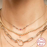 Fashionable S925 Sterling Silver Round Colorful – Jewelry Gift Ideas — 1