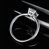 Moissanite Ring Rectangular Shaped Women S925 Silver – Gifts for Her — 4