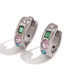 Geometric Micro-inlaid Water Drop Zircon Earrings – Unique Gift Ideas — 18