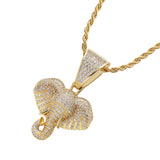 Vintage Elephant Head Shape Pendant Necklace – Jewelry Gift Ideas — 4