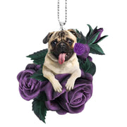 Rose Dog Acrylic Flat Pendant – Jewelry Gift Ideas — 6