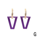 Geometric Triangle Earrings Women's Personality – Stylish Gifts — 12