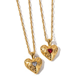 Alloy Heart-shaped Necklace With Diamond Fashion INS – Stylish Gifts — 5