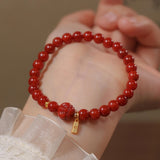 Natural Single Circle Agate String With Small – Jewelry Gift Ideas — 5