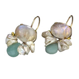 Creative Opal Geometric Inlaid Pearl Two-tone – Holiday Gift Ideas — 2