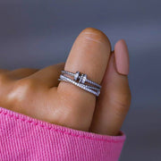 Sterling Silver Anxiety Spin Ring Women's Fashion – Stylish Gifts — 1