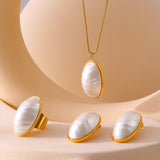 Fritillary Pendant Clavicle Necklace Ring – Jewelry Gift Ideas — 1