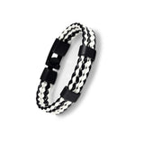 Leather Braided Bracelet Alloy Buckle – Jewelry Gift Ideas — 3