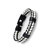 Leather Braided Bracelet Alloy Buckle – Jewelry Gift Ideas — 3